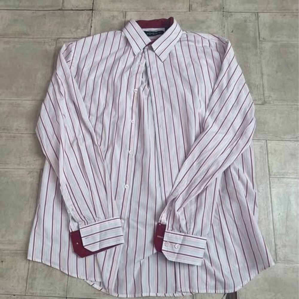 Axist brand men's striped button-up shirt in a size medium